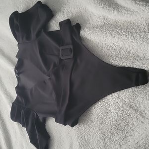 Deep plunge bodysuit